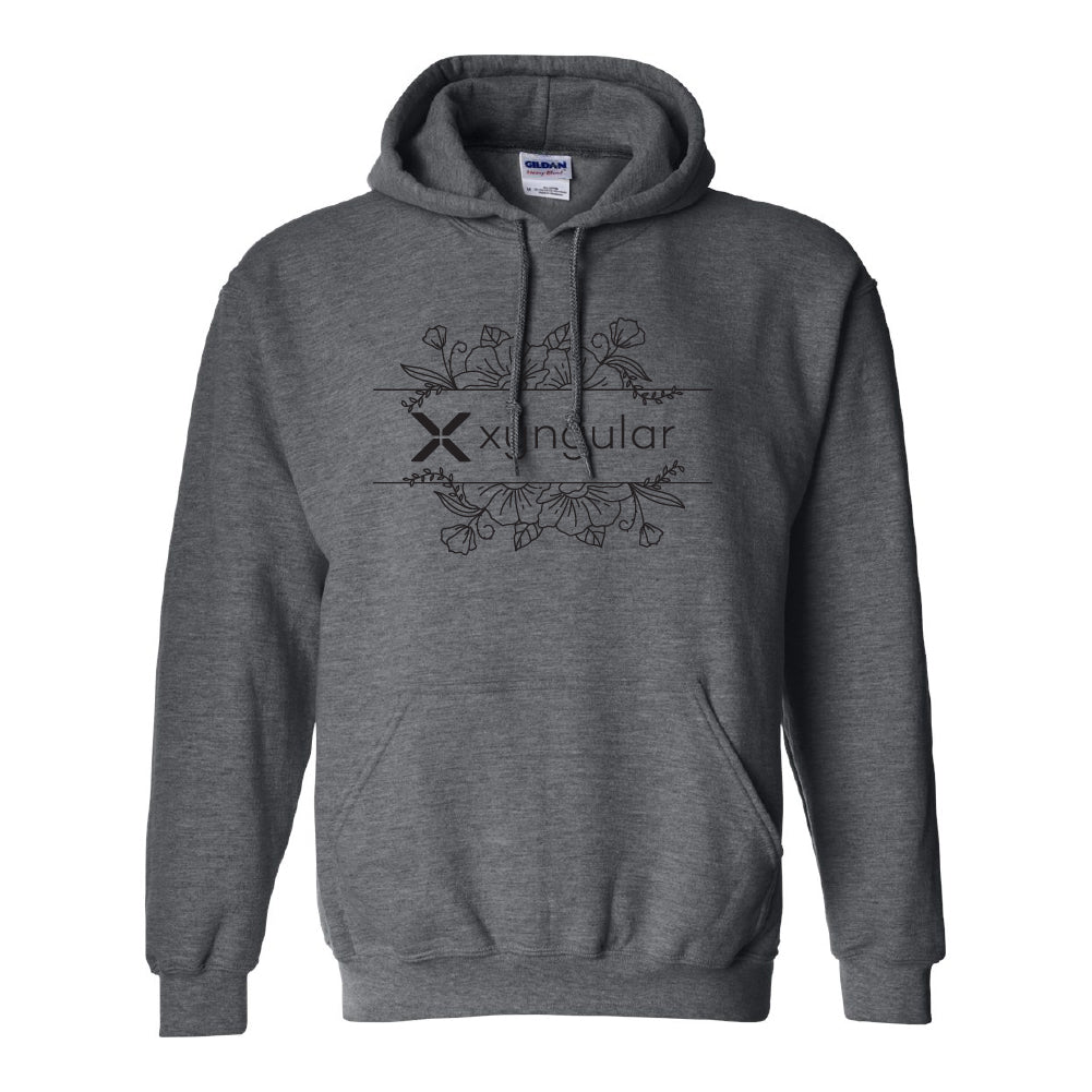Floral Hoodie - Black