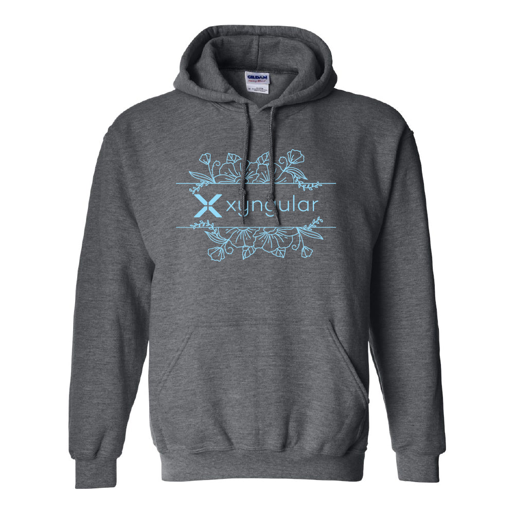 Floral Hoodie - Teal