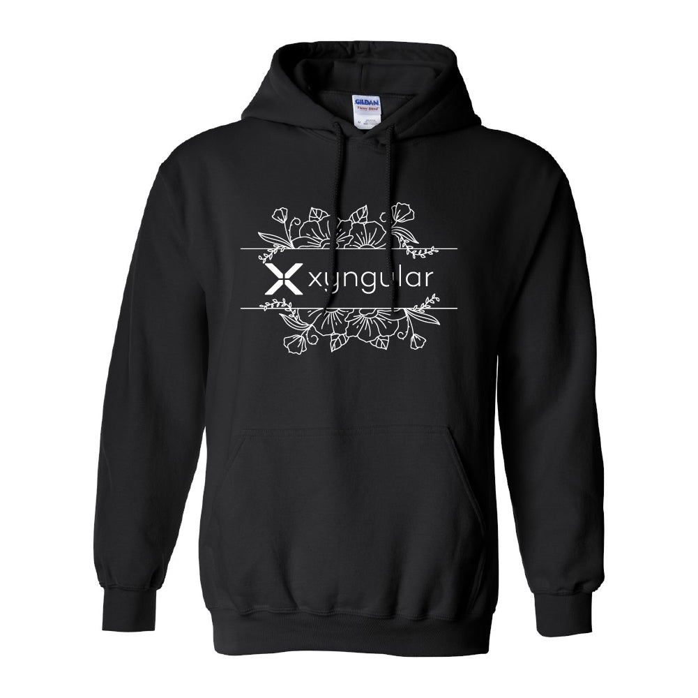 Floral Hoodie - White