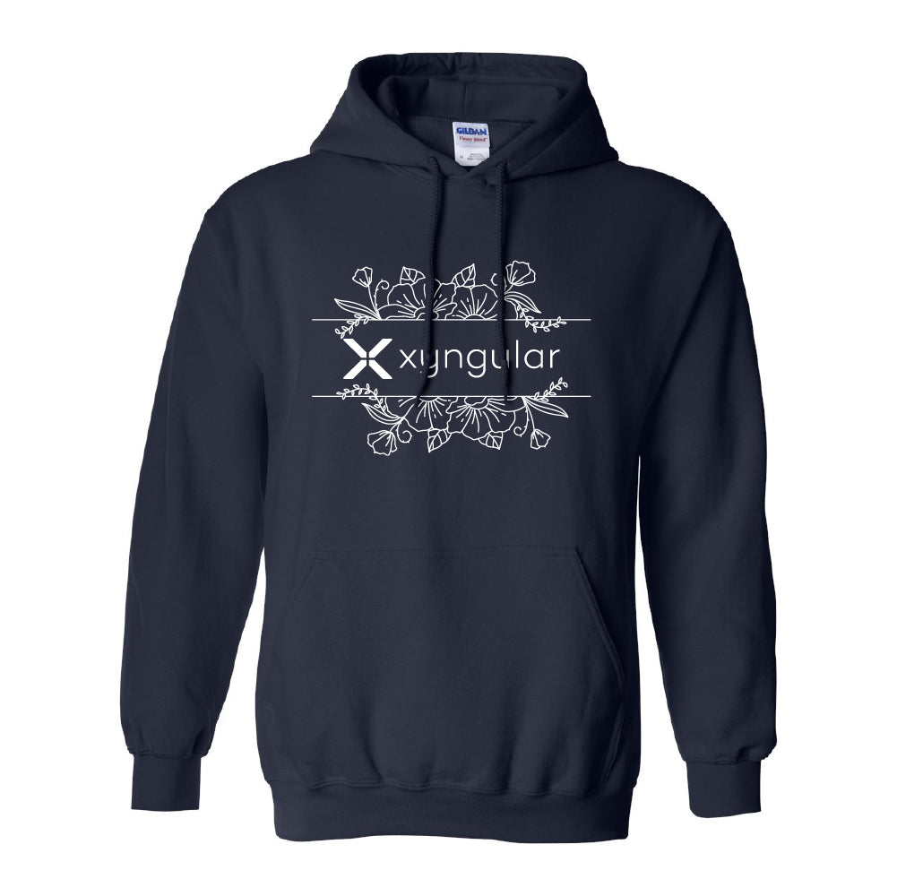 Floral Hoodie - White