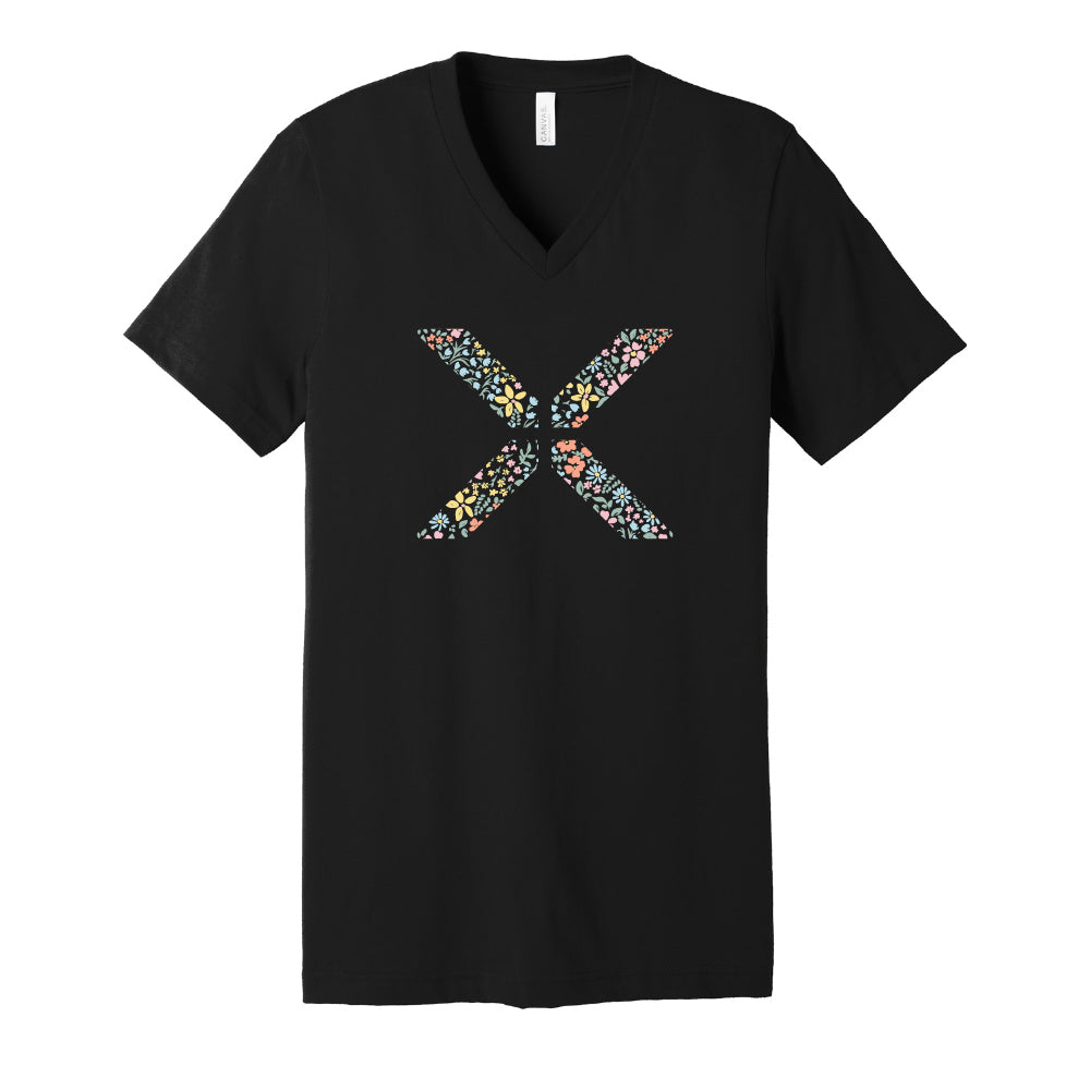 Floral Spring X V Neck