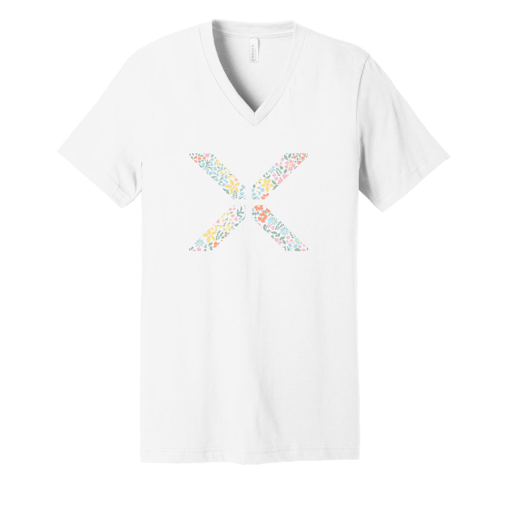 Floral Spring X V Neck